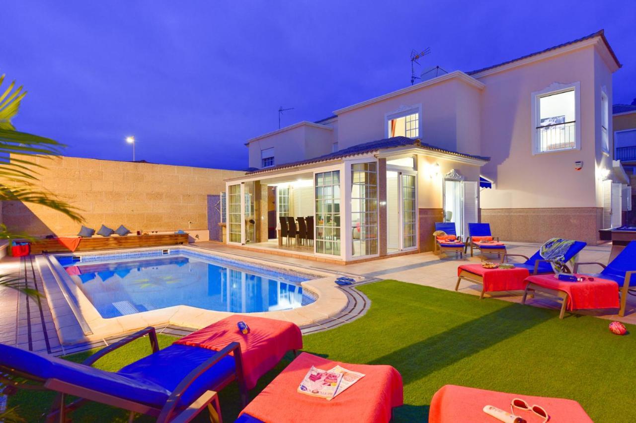 Villa Teide Sol Con Piscina Climatizada, Playa Fanabe, Costa Adeje Esterno foto