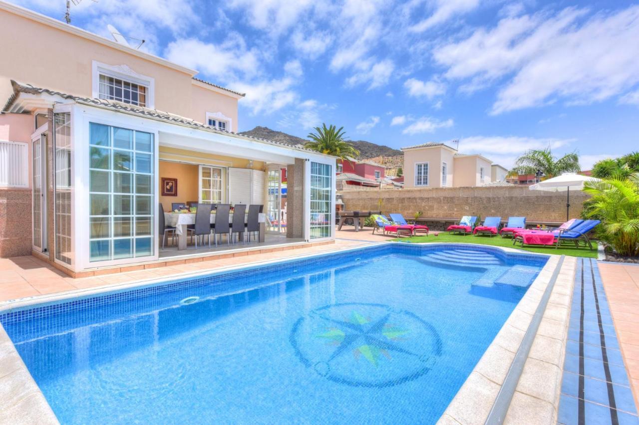 Villa Teide Sol Con Piscina Climatizada, Playa Fanabe, Costa Adeje Esterno foto