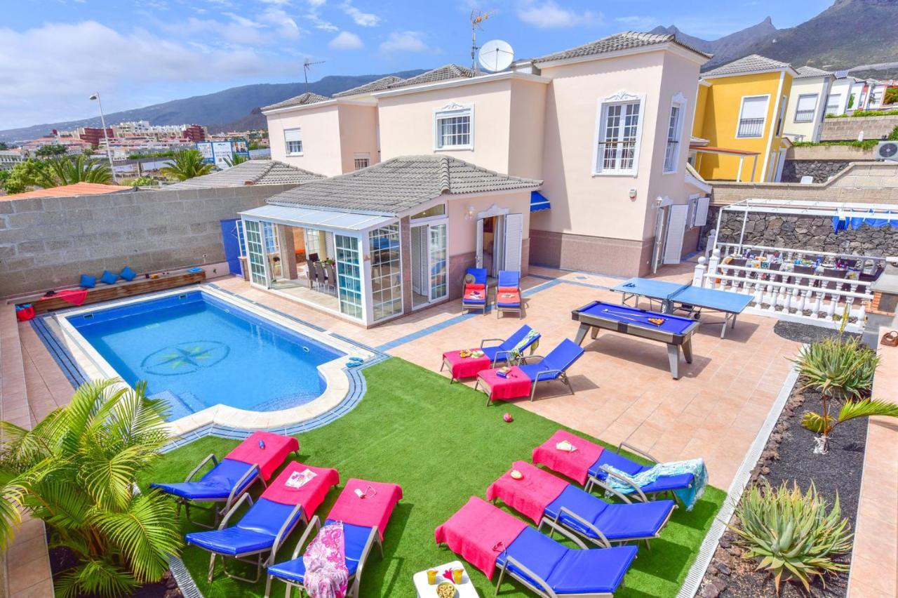 Villa Teide Sol Con Piscina Climatizada, Playa Fanabe, Costa Adeje Esterno foto