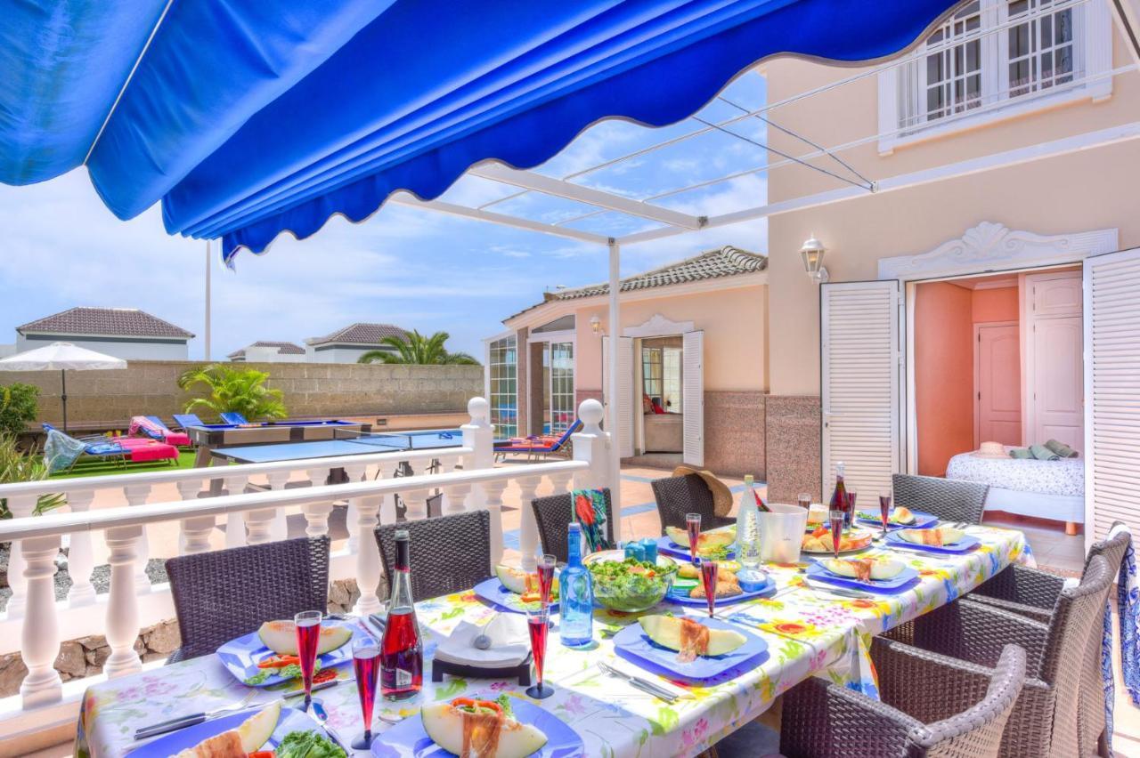 Villa Teide Sol Con Piscina Climatizada, Playa Fanabe, Costa Adeje Esterno foto