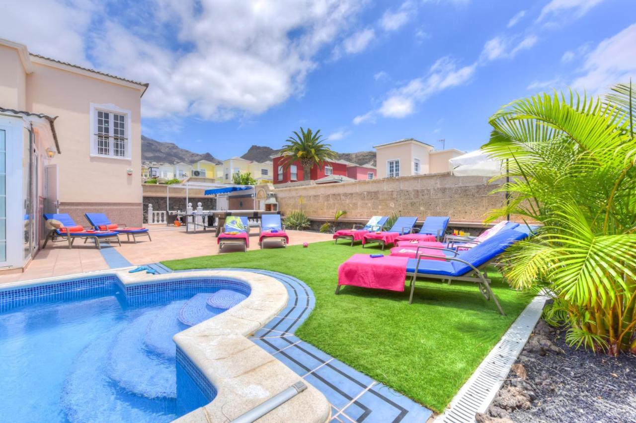 Villa Teide Sol Con Piscina Climatizada, Playa Fanabe, Costa Adeje Esterno foto